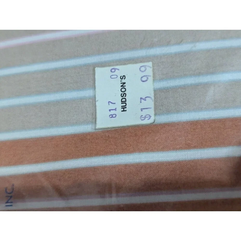Vintage Superior Multi-Color Stripe Perm Press Zip Close Blanket & Comforter Cov